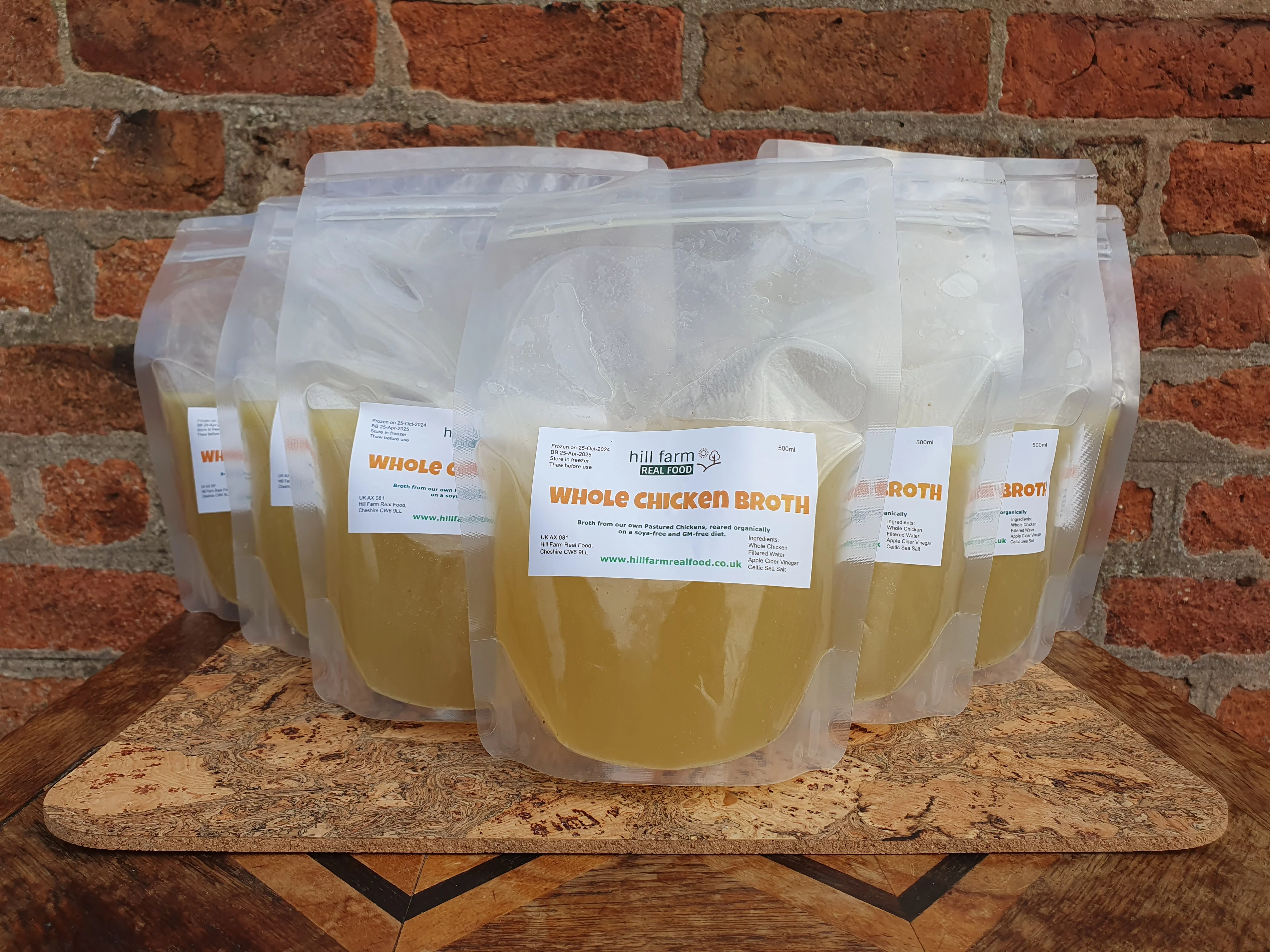 Hill Farm WHOLE CHICKEN BROTH 600ml x 7 pouch bundle (INCLUDES COURIER DELIVERY) - Image 6